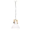 vidaXL Industrial Hanging Lamp 25 W White Round 30 cm E27