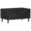 vidaXL Coffee Table Black 80x50x40 cm Solid Wood Mango