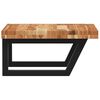 vidaXL Basin Shelf Wall Mounted Steel and Solid Wood Acacia