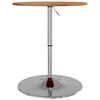 vidaXL Bar Table Light Brown Ø60x89.5 cm Solid Wood Oak
