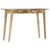 vidaXL Console Table 115x40x75 cm Solid Rough Mango Wood