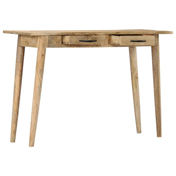 vidaXL Console Table 115x40x75 cm Solid Rough Mango Wood
