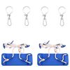 vidaXL Swing Seats with Ropes 2 pcs Blue 38x16 cm PE