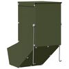 vidaXL Rabbit Feeder Olive Green 12.5 x 26 x 28.5 cm Cold-Rolled Steel