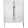 vidaXL Sideboard White 70 x 30 x 70.5 cm Solid Pine Wood