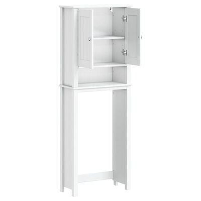 vidaXL Over-the-Toilet Storage BERG White 60x27x164.5 cm Solid Wood