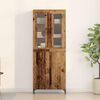 vidaXL Highboard 2 pcs Old wood 69.5 x 34 x 180 cm Engineered Wood