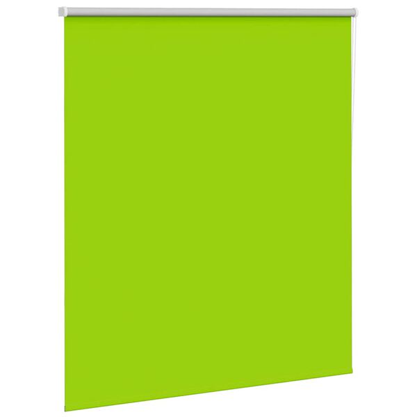 vidaXL Roller Blind Blackout Leaves Green 120x130 cm Fabric Width 116.6 cm Polyester