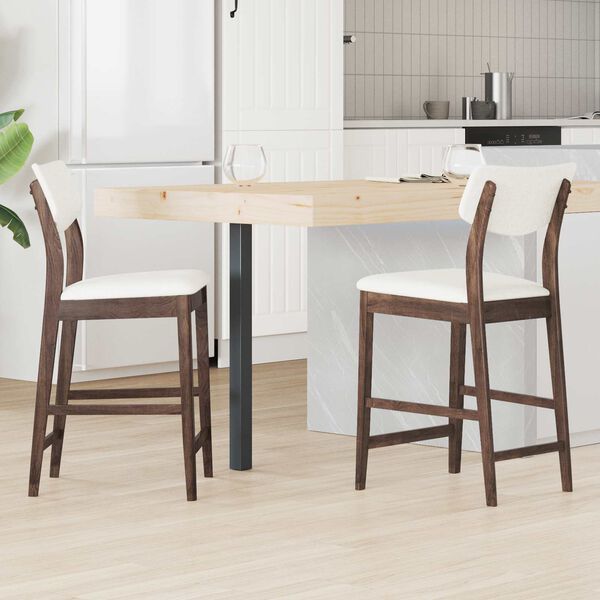 vidaXL Dining Chairs 2 pcs Light Brown 48 x 49 x 95 cm