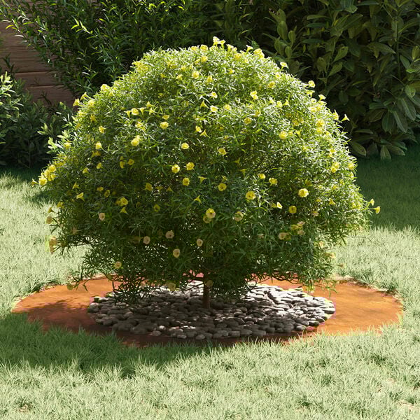 vidaXL suitable for Flat Tree Rings 5 pcs Brown &Oslash;50 / 80 cm