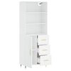 vidaXL Highboard White 69.5x34x180 cm Engineered Wood