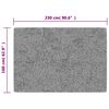 vidaXL Rug Washable 160x230 cm Anthracite Anti Slip