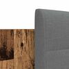 vidaXL Bed Frame with Headboard Old Wood 200 x 200 cm Engineered Wood