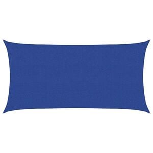 vidaXL Sunshade Sail 160 g/m&sup2; Rectangular Blue 2.5x5 m HDPE