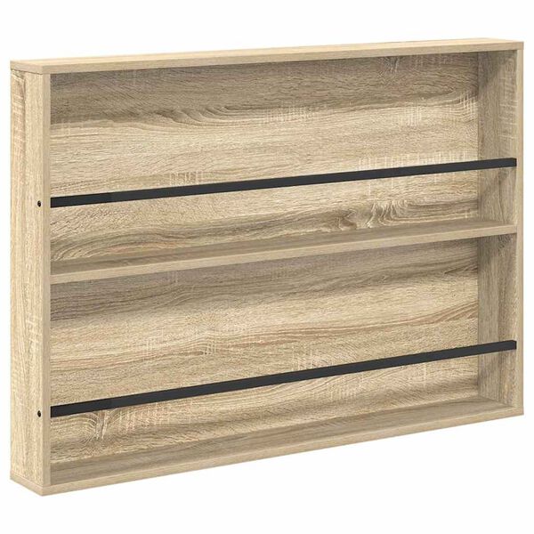 vidaXL Magazine Rack Sonoma Oak 100 x 12 x 70 cm Engineered Wood