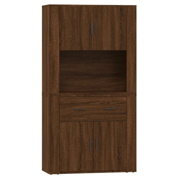 vidaXL Highboard Brown Oak Engineered Wood