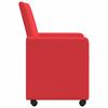 vidaXL Dining Chairs with Wheels with Wheels 2 pcs Red 57 x 66 x 94 cm