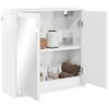 vidaXL Bathroom Mirror Cabinet High Gloss White 60 x 20 x 60 cm