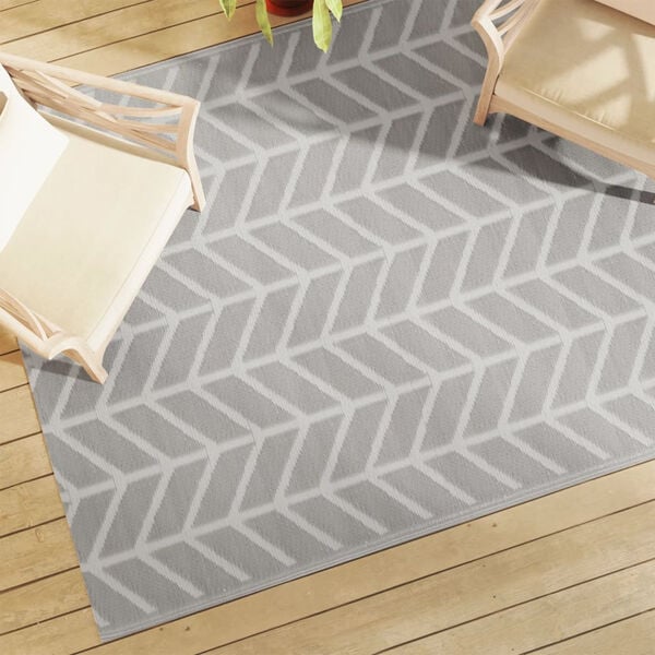 vidaXL Outdoor Carpet ARAKIL Grey 160x230 cm PP