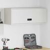 vidaXL Wall Cabinet for Garage with Gas-lift Door White