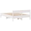vidaXL Bed Frame without Mattress White 140x200 cm Solid Wood Pine