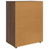 vidaXL Storage Cabinets 2 pcs Brown Oak 80 x 48 x 105 cm