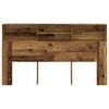 vidaXL Headboard Cabinet Old Wood 180x19x103.5 cm Engineered Wood