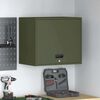 vidaXL Wall Cabinet for Garage with Gas-lift Door Olive green
