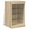 vidaXL Sideboard with LED Lights Sonoma Oak 41x37x67 cm