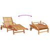 vidaXL Sun Lounger 1-person 2 pcs Red 40 x 40 x 40cm Solid Acacia wood