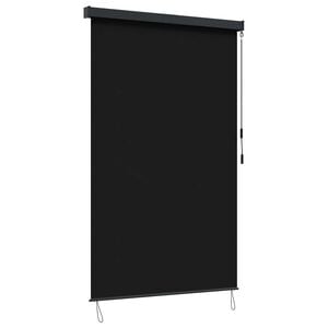 vidaXL Roller Blind Black 140 x 250 cm Fabric and Aluminum