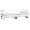 vidaXL Pull-out Day Bed without Mattress White 2x(80x200) cm