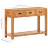 vidaXL Console Table 110x40x76 cm Solid Acacia Wood Honey Finish