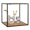 House Nordic Wall Shelf Avery 36x36x36 cm Oak and Black