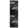 vidaXL Runner Rug FLORNES Woven Black PP 7 mm
