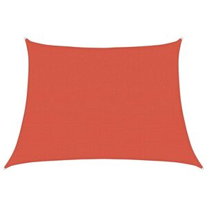 vidaXL Sunshade Sail 160 g/m&sup2; Trapezium Terracotta 4/5x3 m HDPE
