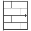 vidaXL Shower Enclosure ESG 116x140 cm Black