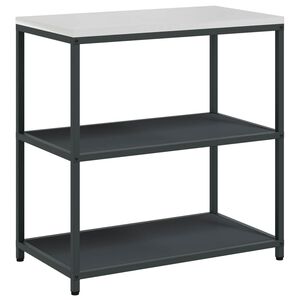 vidaXL Kitchen Storage with Shelf Anthracite 90 x 50 x 92 cm Steel