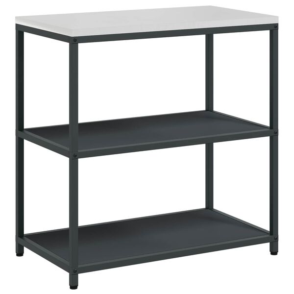 vidaXL Kitchen Storage with Shelf Anthracite 90 x 50 x 92 cm Steel