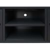 vidaXL TV Cabinet Metal Industrial Style 120x35x48 cm Black