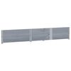 vidaXL Pallet Collars 2 pcs Grey 150x100 cm Solid Wood Pine
