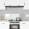 vidaXL Kitchen Backsplash Transparent 120 x 40 cm Tempered Glass