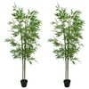 vidaXL Artificial Bambo Tree 2 pcs Green 60 x 18 x 190 cm