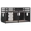 vidaXL Bunk Bed without Mattress White&Black 80x200 cm Solid Wood Pine
