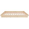 vidaXL Bed Frame without Mattress Solid Wood 140x200 cm