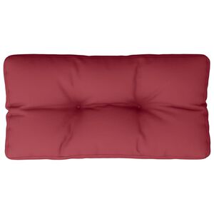 vidaXL Pallet Cushion Wine Red 80x40x12 cm Fabric