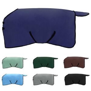 vidaXL Horse Blanket Navy Blue Polyester