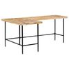 vidaXL Desk 180x120x76 cm Solid Mango Wood