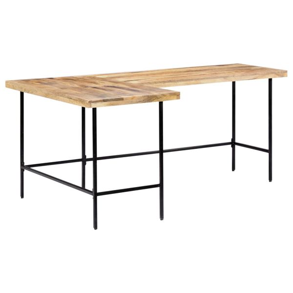 vidaXL Desk 180x120x76 cm Solid Mango Wood