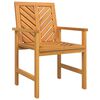 vidaXL Garden Dining Set 5 pcs Brown Solid Acacia Wood
